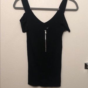 Express off the shoulder black top. NWOT!
